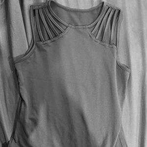 Black Sleeveless Tank Top